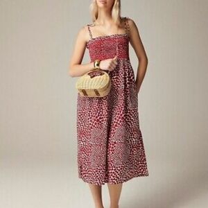 J Crew Strawberry Paloma Dress